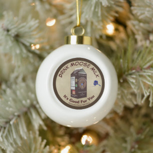 Matanuska Moose Milk Keramische Bal Ornament