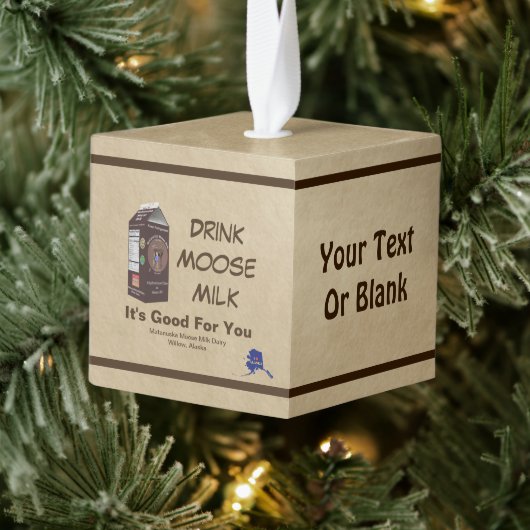 Matanuska Moose Milk Kubus Ornament (Boom)