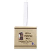Matanuska Moose Milk Kubus Ornament (Voorkant)