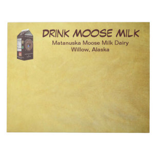 Matanuska Moose Milk Notitieblok