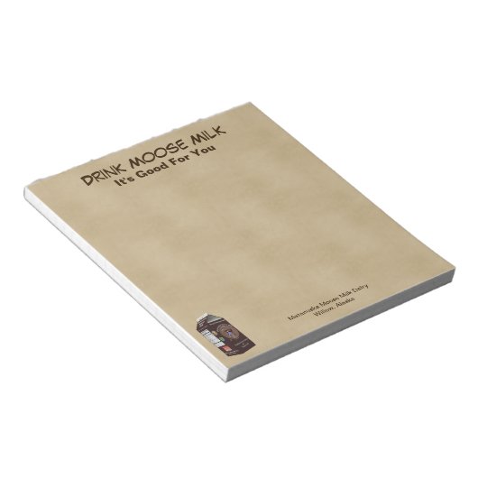 Matanuska Moose Milk Notitieblok (Schuin)