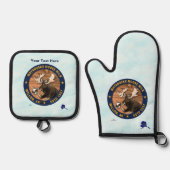 Matanuska Moose Milk Ovenwant & Pannenlap Set (Voorkant)