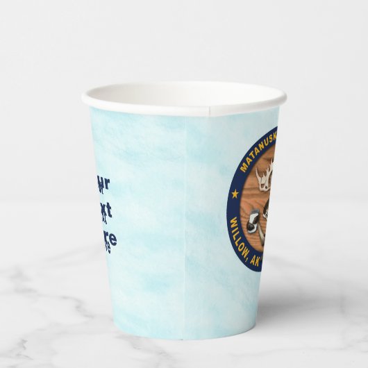 Matanuska Moose Milk Papieren Bekers (Rechts)