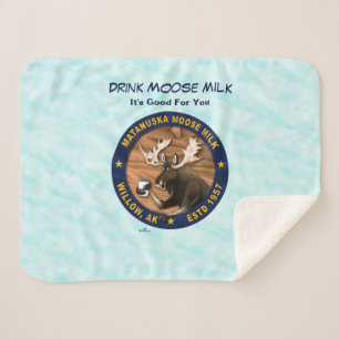 Matanuska Moose Milk Sherpa Deken