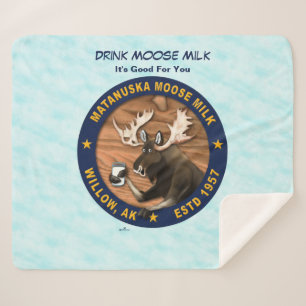 Matanuska Moose Milk Sherpa Deken