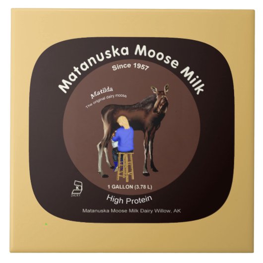 Matanuska Moose Milk Tegeltje (Voorkant)