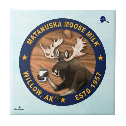 Matanuska Moose Milk Tegeltje (Voorkant)