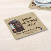 Matanuska Moose Milk Vierkante Kartonnen Onderzetter (Schuin)