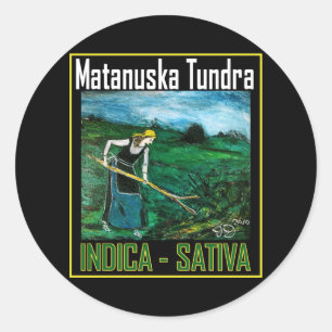 MATANUSKA TUNDRA INDICA SATIVA RONDE STICKER