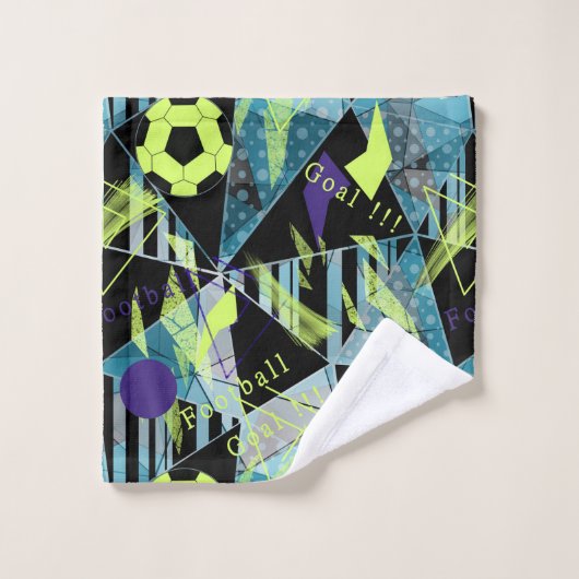 match de football (Gant de toilette)