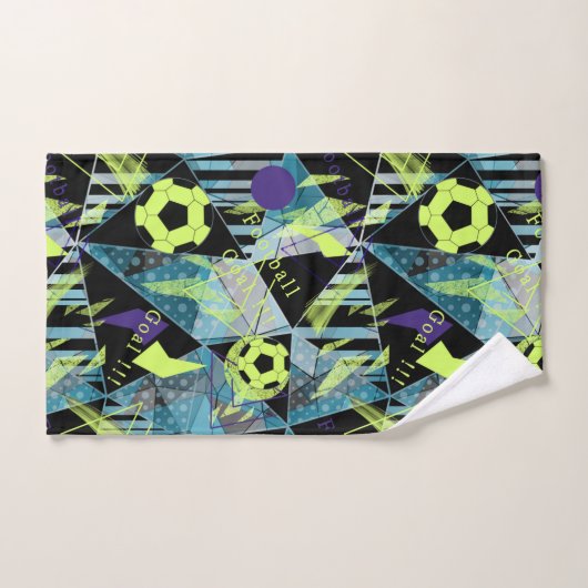 match de football (Serviette à main)