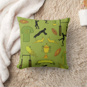 Match de rugby sur Coussin de lancer, Coussin de l (Couverture)