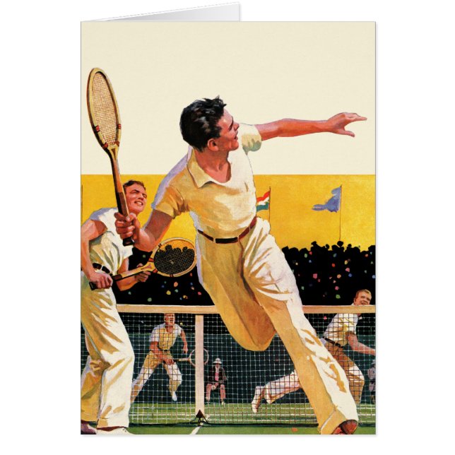 Match de tennis de doubles (Devant)