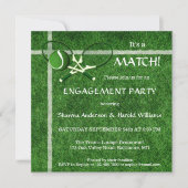 Match de tennis Invitation à une soirée d'engageme (Devant)