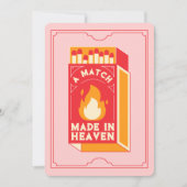  "Match Made in Heaven" Bachelorette Kaart (Voorkant)