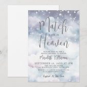 Match Made In Heaven Bridal Shower Kaart (Voorkant / Achterkant)