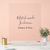 Match made in heaven name couple wedding simple  (Mariage)