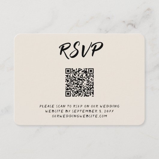 Match Made in Heaven RSVP QR Code Enclosure Kaart (Voorkant)