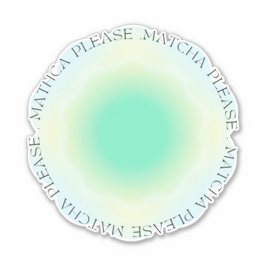 Matcha alsjeblieft sticker (Voorkant)