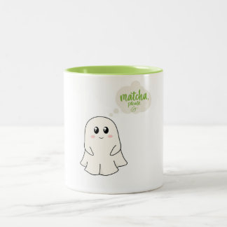 Matcha alsjeblieft! tweekleurige koffiemok