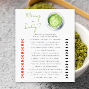 Matcha baby shower - mama of papa spel