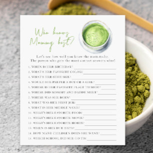 Matcha baby shower - Wie kent mama het best