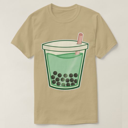 Matcha Boba Tea 3 T-shirt (Design voorkant)