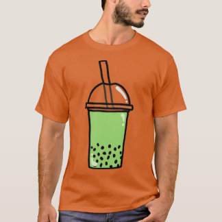 matcha boba tea 4 t-shirt