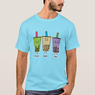 Matcha boba thee groene drink Taro tapioca T-shirt