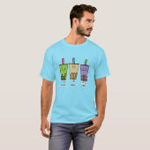 Matcha boba thee groene drink Taro tapioca T-shirt (Voorkant volledig)