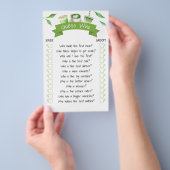Matcha Bridal Shower Game Card Flyer (Hand)