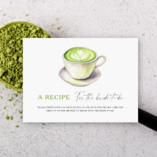 Matcha bruids douche. Recept voor de aanstaande br Informatiekaartje