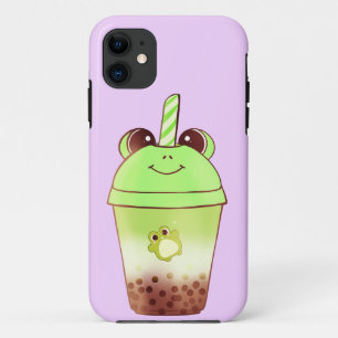 Matcha Bubble Tea Milk Tea Frog iPhone 11 Hoesje