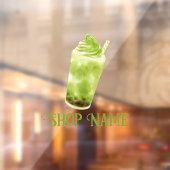 Matcha Bubble Tea Raamsticker (Vel 2)