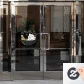 Matcha Bubble Tea Raamsticker (Kantoordeur)