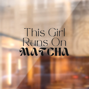 Matcha Cafe Raamsticker