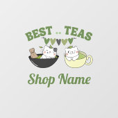 Matcha Cafe Raamsticker (Vel)