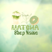 Matcha Cafe Raamsticker (Vel 3)