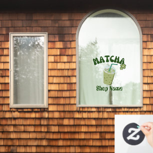 Matcha Cafe Raamsticker