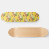Matcha Cake Roll Illustratie Skateboard (Horizontaal)