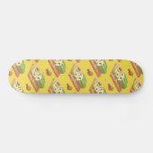 Matcha Cake Roll Illustratie Skateboard (Horizontaal)