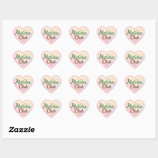Matcha Club Hart Sticker (Vel)