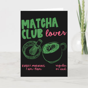 Matcha Club Regulier of Ijs Groene Thee Matcha Lat Kaart