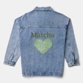 Matcha denim jas jacket (Achterkant)