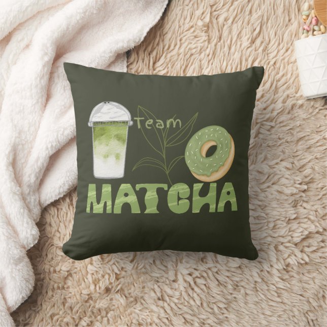 Matcha Green Tea, alles is beter met matcha Kussen (Deken)