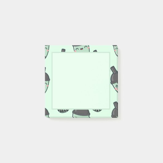 Matcha Green Tea Bubble Tea Boba Post-it® Notes (Voorkant)