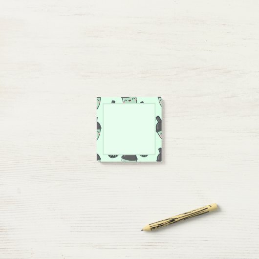 Matcha Green Tea Bubble Tea Boba Post-it® Notes (Op bureau)