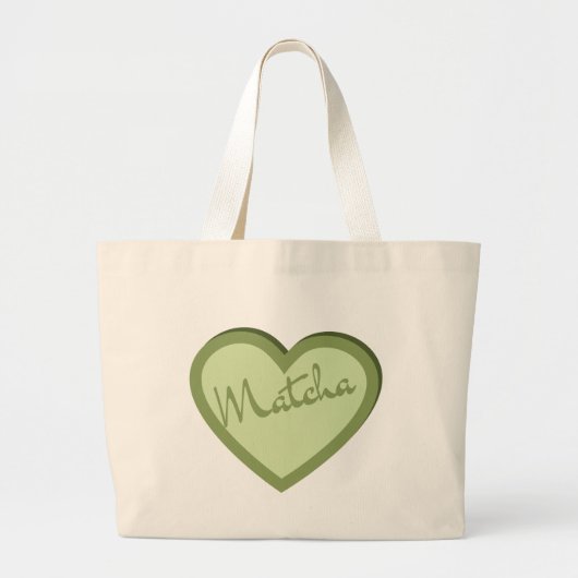 Matcha Green Tea Groovy Y2k Heart Canvas tas (Voorkant)