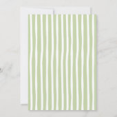 Matcha Green Tea Hand Drawn Baby Shower Kaart (Achterkant)