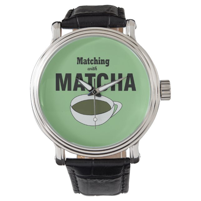 Matcha Green Tea Horloge (Voorkant)